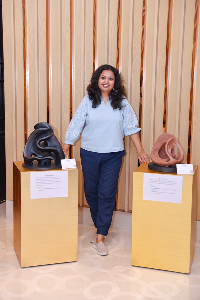 Aarti Gupta Bhadauria terracotta artwork placeholder beneath the Artist Statement heading